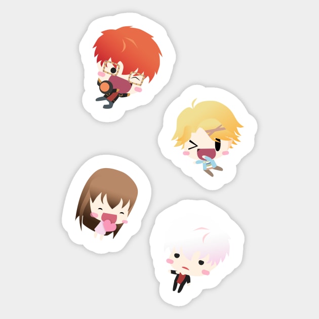 Mystic Messenger Chibi Party 2 Sticker by Fovo Shop